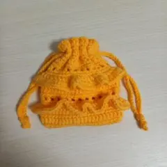 編み物 毛糸 ハンドメイド 巾着 ポーチ