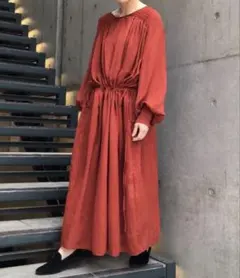 RBS ギャザー ボリューム ワンピース