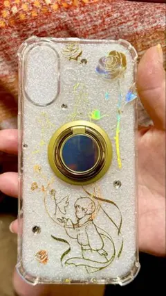 星の王子さまiPhone16用ソフトケース リングスタンド付き