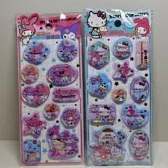 クロミ　マイメロ　ハローキティ　シャカシャカウォーターシール　水シール　2枚