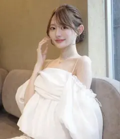 3wayオフショルパフスリーブブラウス