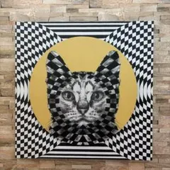渡辺あきお シルクスクリーン 猫 探検 大型額 - メルカリ