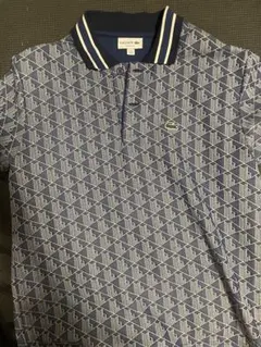 LACOSTE 幾何学模様 ポロシャツ US M