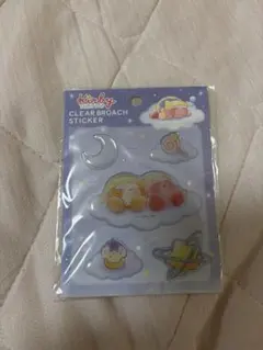 Kirby SHINY POP CLEAR BROACH STICKER