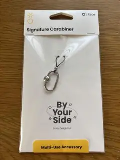 iFace シグネチャー　カラビナ　ストラップ　シルバー