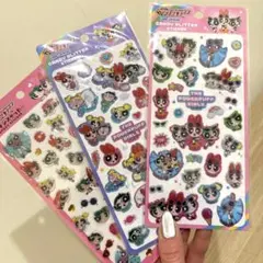 【正規品】パワパフ セット エポキシステッカー キャンディーグリッターステッカー