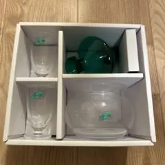 【新品未使用】HOYA クリスタル　冷酒グラスセット　箱付き