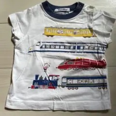 familiar 電車プリント Tシャツ 80