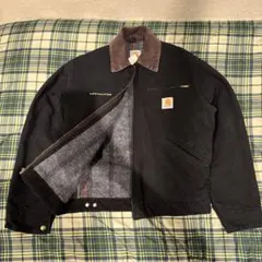 Carharttデトロイトジャケット J01BLK USA製 90s Carhartt Detroit Jacket 黒 XXL カーハート デトロイト