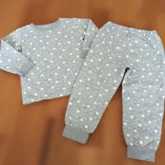 星柄グレーキルトパジャマ 110cm
