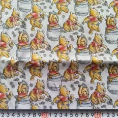 １mディズニー ぷーさん Pooh ＵＳＡコットン生地 送料込み 即購入ＯＫ新品