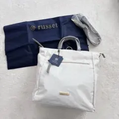 【未使用】russet ラシット 3WAY リュック ショルダー モノグラム 未使用】russet ラシット 3WAY リュック ショルダー モノグラム - メルカリ