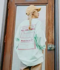 MODE NORM CORE ミニ裏毛グラフィックロングTシャツ