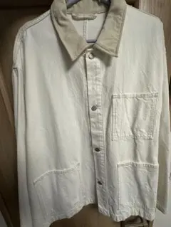 アイボリー コットンジャケット