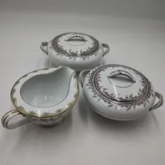 大正〜昭和初期 輸出向 九谷焼 ティーポット シュガーポット ミルク