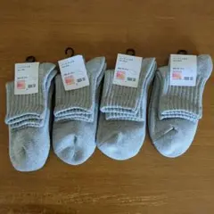 ユニクロヒートテックハーフソックス25〜27cm四足