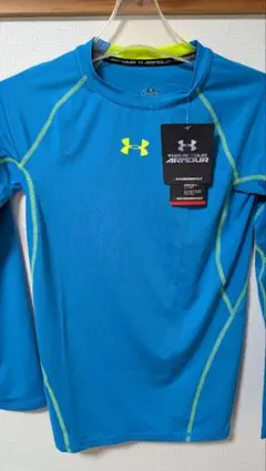 Under Armour 青 長袖 アンダーシャツ M