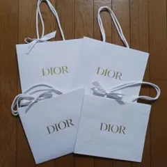 ディオール Diorショップ袋 ホワイト 4枚セット