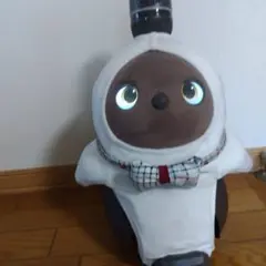 ラボット用　蝶ネクタイ　ウール混チェック　ハンドメイド