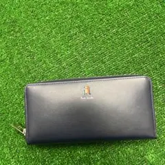 希少 ポールスミス 長財布 うさぎ ラウンドファスナー レザー グリーン