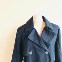 GAP (ギャップ) トレンチコート ネイビー 紺 Lサイズ「F315
