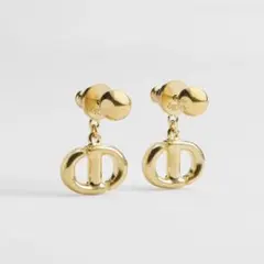 Dior CD navy ピアス ゴールド 本体のみ
