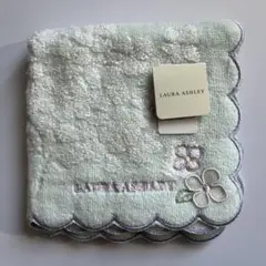 LAURA ASHLEY ミントグリーン タオルハンカチ
