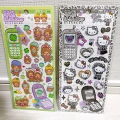 平成ハッピーフォンステッカー（キティ、モンチッチ）