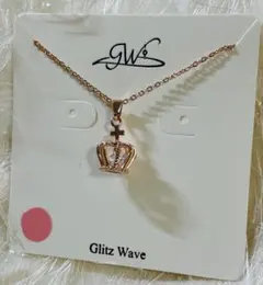 Glitz Wave クラウンモチーフ ネックレス