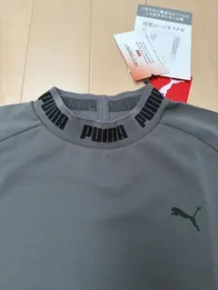 PUMA ゴルフウェア 長袖 モックネックシャツ グレー　XXL
