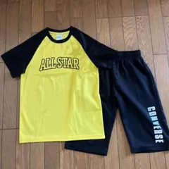 CONVERSE キッズ服 セットアップ 160cm イエロー ブラックのサムネイル