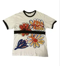 COMME des GARCONS HOMME PLUS 花柄リンガーTシャツ