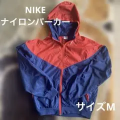 NIKE フード付き　ナイロンウインドブレーカー　ジャケット 赤/青