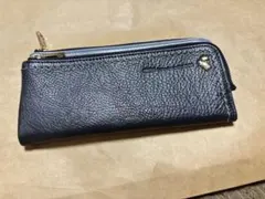 新品未使用 店頭展示品 長財布 ネイビー L字ラウンドファスナー クラッチポーチのサムネイル