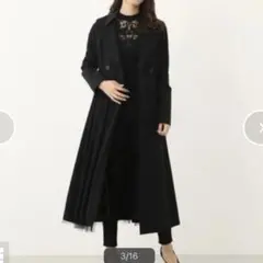 【最終お値下げ】rienda トレンチコート チュール ブラック Sサイズ