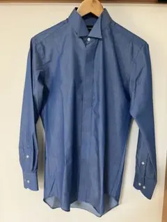 Perfect Suit FActory ウィングカラーシャツ 青 結婚式