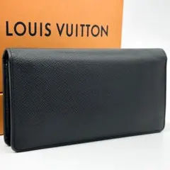 美品 新型 ルイヴィトン ポルトフォイユ ブラザ タイガ ブラック レザー