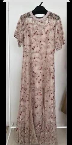 snidelレースエンブロイダリープリーツドレス