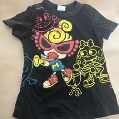 カラフルキャラクターTシャツ 黒