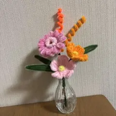 モールフラワー　コスモスとガーベラ　枯れないのでインテリアにおすすめ！！