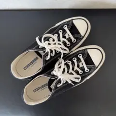 CONVERSE 24.5cm★ブラック ローカット スニーカー