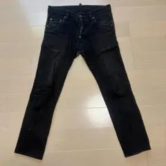 DSQUARED2 ディースクエアード スケータージーン 42 黒 デニム