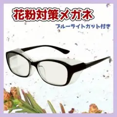 花粉対策メガネ ブルーライトカット付き