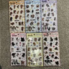 6枚セット！THE DOG ぷくぷくジェリーシール PUKPUK ぷくぷくシール