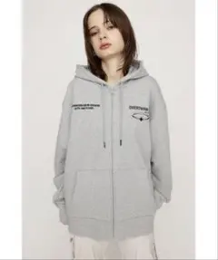 SLY FRILL ZIP UP HOODIE グレー フリル パーカー - メルカリ