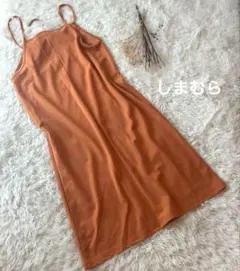 しまむら✳︎キャミロングワンピース　オレンジ　オタ活　カラー　可愛いお洒落