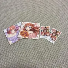 五等分の花嫁 入場者特典 色紙 コンプリートセット プラスおまけで五月♡ 映画「五等分の花嫁」5月27日より第2弾入場者特典のミニ色紙配布!