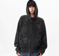 Glitter Planet Swoosh geek ジップフーディー