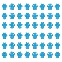 ドッグ ブルー M 靴下 肉球 保護 シール 48枚入 犬靴 犬 滑り止め 肉