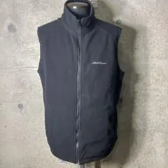 Eddie Bauer エディーバウアーブラック フリースベスト M